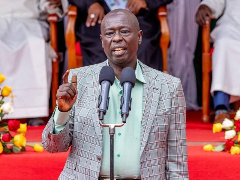 File image of Deputy President Rigathi Gachagua.